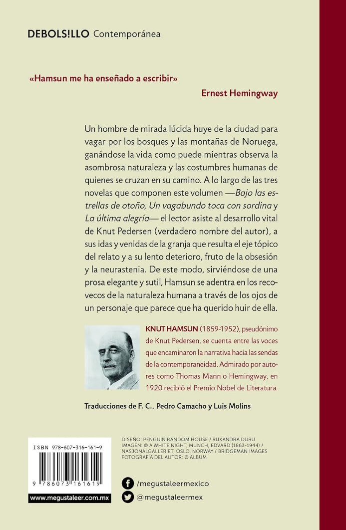 Trilogía Del Vagabundo - Knut Hamsun