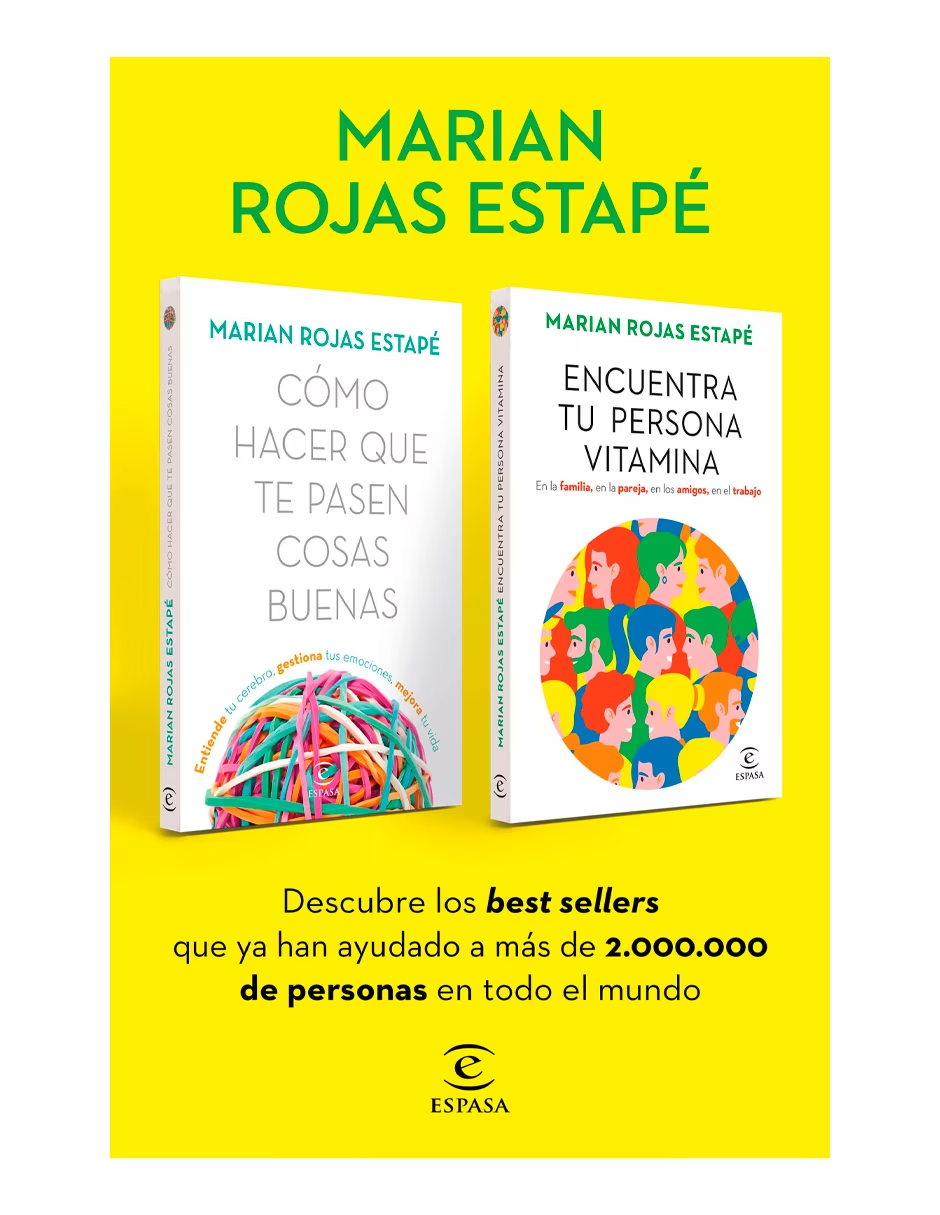 Estuche Cómo hacer que te pasen cosas buenas + Encuentra tu persona vitamina - Marian Rojas