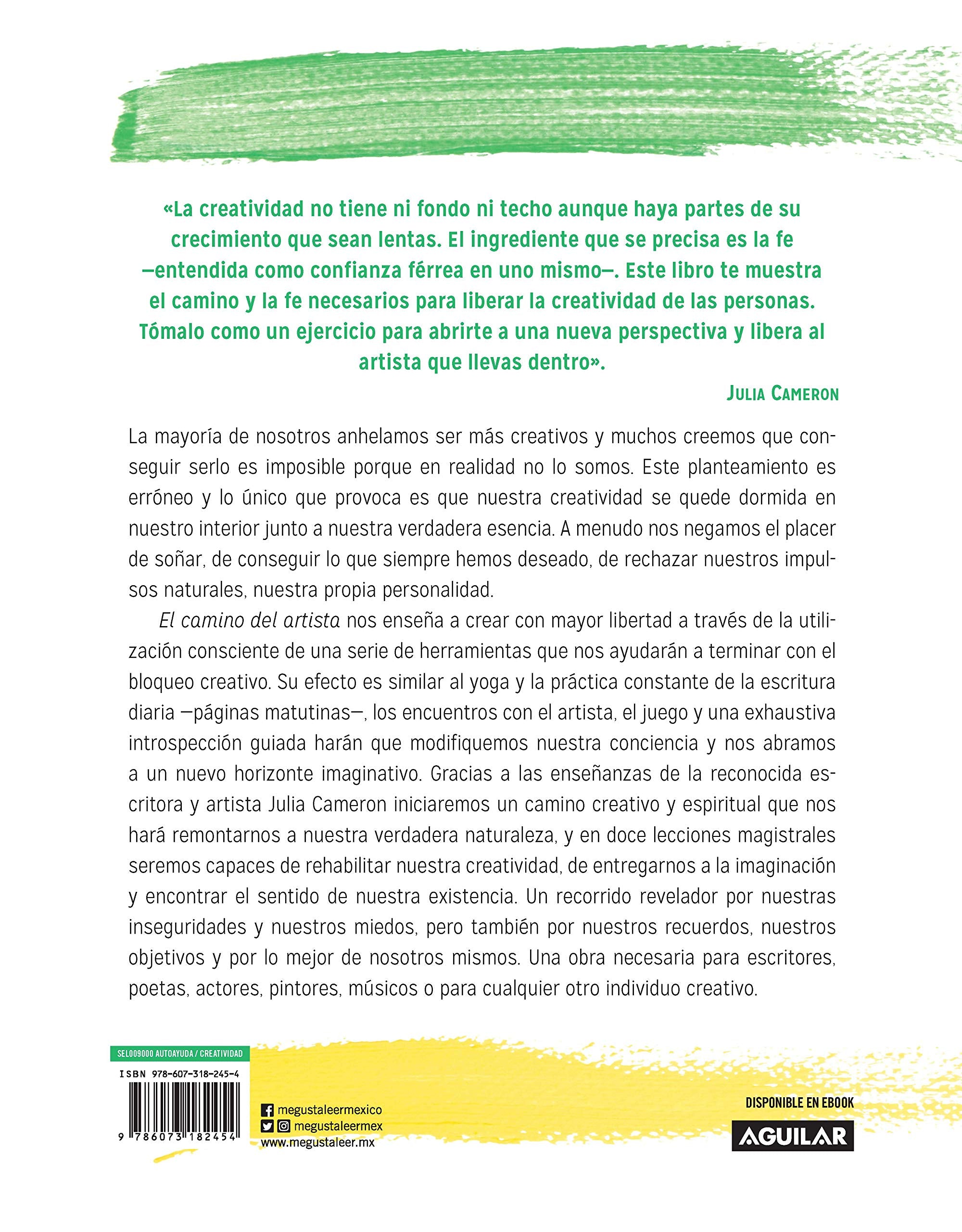 El camino del artista. Un Curso De Descubrimiento Y Rescate De Tu Propia Creatividad - Julia Cameron