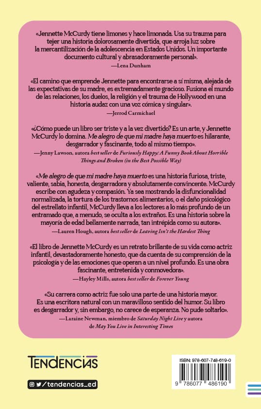 Me Alegro De Que Mi Madre Haya Muerto - Jenette McCurdy