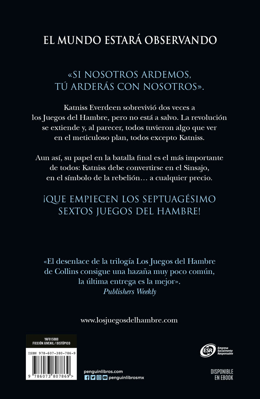 Sinsajo. Los Juegos Del Hambre Libro 3 - Suzanne Collins